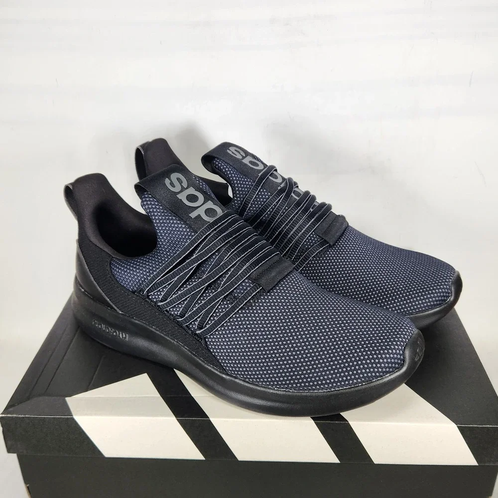 Adidas Lite Racer Adapt 7.0 Mens Size 11 WIDE Black Grey Slip On Running Shoes